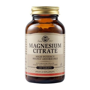 Solgar Magnesium Citrate 200mg,120 Ταμπλέτες