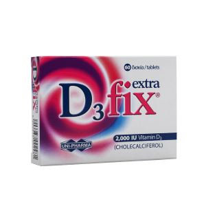 Uni-Pharma D3 Fix Extra 2000iu Vitamin D3 60 ταμπλέτες