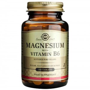 Solgar Magnesium + B6, 100 ταμπλέτες