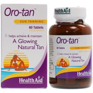 Health Aid Oro-Tan Συμπλήρωμα διατροφής για φυσικό & λαμπερό μαύρισμα, 60 φυτικές ταμπλέτες
