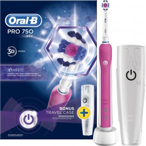 Oral-B Pro Series 1 Ηλεκτρική Οδοντόβουρτσα με Χρονομετρητή και Θήκη Ταξιδίου Ροζ
