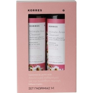 Korres Καθαρισμός Ευαίσθητης Περιοχής με Χαμομήλι & Lactic Acid 2x250ml