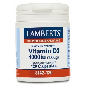 Lamberts Vitamin D3 4000iu 120 κάψουλες