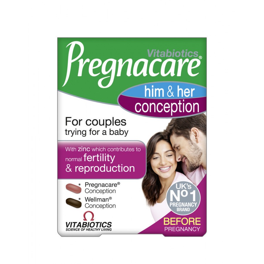 Vitabiotics Pregnacare His & Her Conception, για Ζευγάρια που Προσπαθούν για Μωρό, 60 Tablets