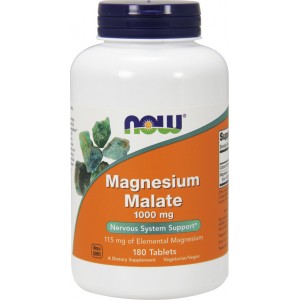 Now Foods Magnesium Malate 1000mg 180 ταμπλέτες