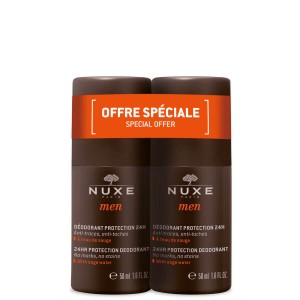 Nuxe Men Αποσμητικό 24h σε Roll-On Χωρίς Αλουμίνιο 2x50ml