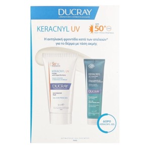 Ducray PROMO Keracnyl SPF50+ Αντηλιακή Κρέμα για Δέρμα με Τάση Ακμής 50ml & Foaming Gel Αφρός Καθαρισμού Προσώπου & Σώματος 100ml