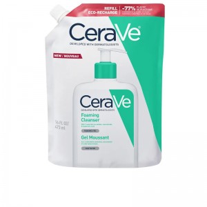 CeraVe Foaming Cleanser Refill Gel Καθαρισμού Προσώπου 473ml - Για κανονικό έως Λιπαρό δέρμα