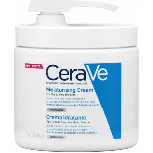 CeraVe Moisturising Cream For Dry To Very Dry Skin Pump 454gr