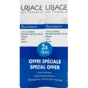 Uriage Promo Bariederm Cica Lips Repairing Επανορθωτικό Balm Χειλιών 2x15ml
