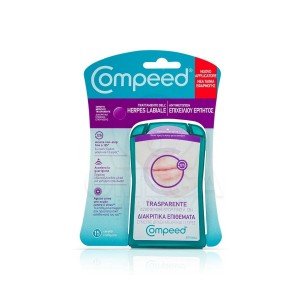 Compeed Invisible Cold Sore Patch Επιθέματα για τον επιχείλιο έρπητα, 15τμχ