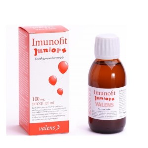 Valens Imunofit Junior Συμπλήρωμα για την Ενίσχυση του Ανοσοποιητικού 100mg 120ml Πράσινο Μήλο