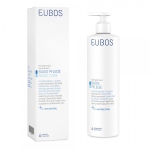 Eubos Blue Liquid Washing Emulsion Υγρό Καθαρισμού Προσώπου & Σώματος, Χωρίς Άρωμα 400 ml