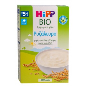 Hipp Bio Κρέμα Χωρίς Γάλα Ρυζάλευρο Από τον 5ο μήνα 200gr