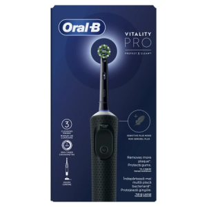 Oral-B Vitality Pro Protect X Clean Ηλεκτρική Οδοντόβουρτσα με Χρονομετρητή Black