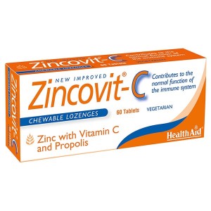Health Aid Zincovit C, 60 μασώμενες ταμπλέτες