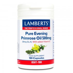 Lamberts Pure Evening Primrose Oil 500mg with added Vitamin E 180 κάψουλες
