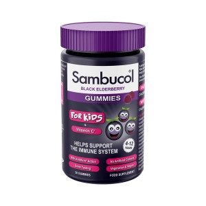 Galenica SAMBUCOL Black Elderberry Gummies For Kids + Vitamin C για την Ενίσχυση του Ανοσοποιητικού, 30 Ζελεδάκια