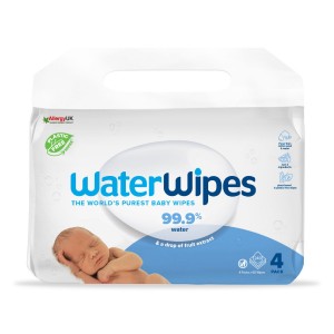 WaterWipes Μωρομάντηλα με 99% Νερό, χωρίς Άρωμα 4x60τμχ