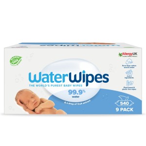 WaterWipes Μωρομάντηλα με 99% Νερό, χωρίς Άρωμα 9x60τμχ