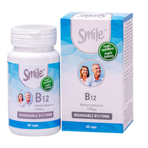 Smile B12 1000μg, 60 φυτικές κάψουλες