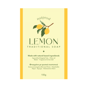 Natprod Lemon Παραδοσιακό Σαπούνι 100gr