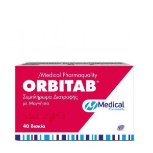 Medical Pharmaquality Orbitab Συμπλήρωμα Διατροφής Με Μαγνήσιο 40 ταμπλέτες