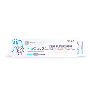 FluCov2® One Step rapid test Influenza A/B & Covid19 combo (ρινοφαρυγγικό ή φαρυγγικό) 1τμχ -συνδιαστική δοκιμασία μια λήψη τρεις διαφορετικές διαγνώσεις 