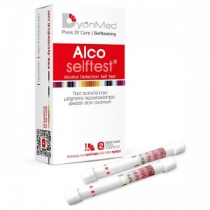 Dyonmed Αlco Test, Τεστ Αυτοελέγχου (Self Test) Μέτρησης Περιεκτικότητας Αλκοόλ (Αιθανόλης) Στην Αναπνοή 2τεμ