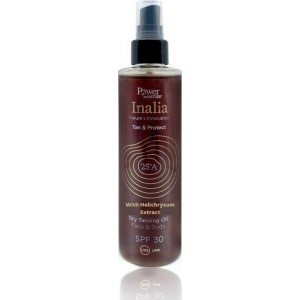 Power Health Inalia Dry Tanning Oil Αντηλιακό Λάδι Προσώπου SPF30 200ml