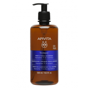 Apivita Men’s Tonic Σαμπουάν Κατά Της Ανδρικής Τριχόπτωσης Eco Pack 500ml
