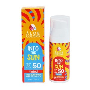 Aloe Colors Into The Sun Αντηλιακή Κρέμα Προσώπου SPF50 με Χρώμα 50ml