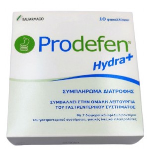 Italfarmaco Prodefen Hydra+ Συμπλήρωμα Διατροφής Κατάλληλο για την Ομαλή Λειτουργία του Γαστρεντερικού Συστήματος 10 φακελάκια