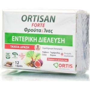 Ortis Ortisan Forte Φρούτα & Ίνες 12 Κύβοι