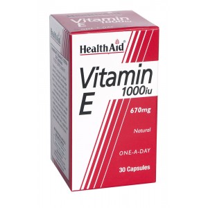 Health Aid Vitamin E 1000iu Natural 30 Κάψουλες