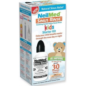 NeilMed Sinus Rinse Kids Pediatric Kit Σύστημα Ρινικών Πλύσεων Για Παιδιά 30 Φακελίσκοι