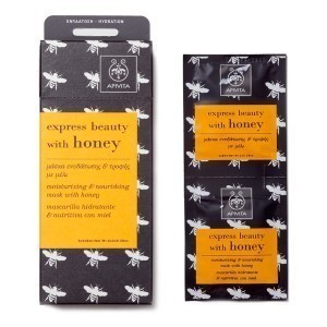 APIVITA Μάσκα Προσώπου Για Ενυδάτωση και Θρέψη με Μέλι 2 x 8ml