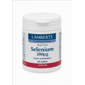 Lamberts Selenium 200μg 60 ταμπλέτες