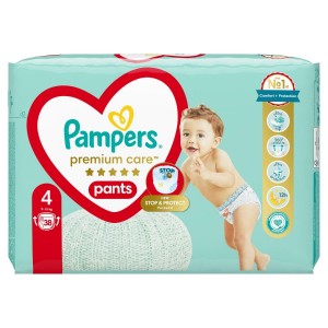 Pampers Premium Care Pants No.4 Πάνες Βρακάκι (9-15kg) 38 τμχ