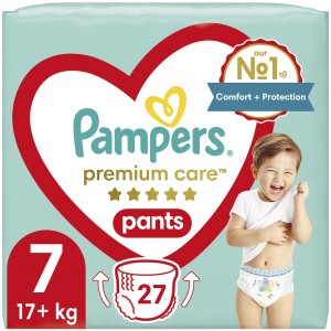 Pampers Premium Care Πάνες Βρακάκι No. 7 για 17+kg 27τμχ