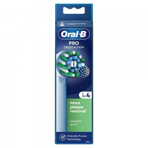 Oral-B Pro Cross Action Ανταλλακτικές Κεφαλές για Ηλεκτρική Οδοντόβουρτσα 4τμχ