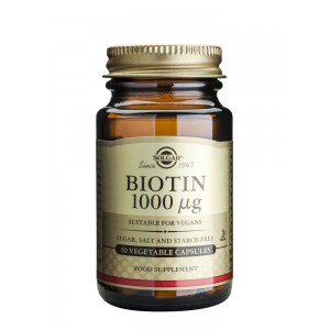Solgar Biotin 1000mcg, 50 φυτικές κάψουλες