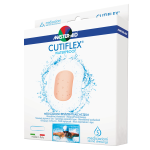 Master Aid Cutiflex Waterproof Αδιάβροχες γάζες 5x7 cm, 5τμχ