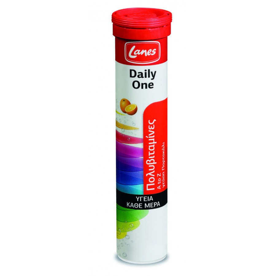 Lanes Daily One Πολυβιταμίνη Πορτοκάλι, 20 αναβράζουσες ταμπλέτες
