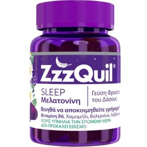 ZzzQuil Sleep Natura Συμπλήρωμα Διατροφής με Μελατονίνη 30 Zελεδάκια