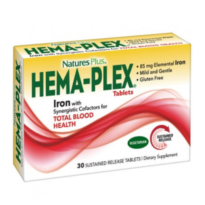 Nature's Plus PROMO Hema-Plex Iron Συμπλήρωμα Διατροφής Σιδήρου 30 Ταμπλέτες